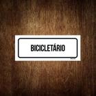 Placa De Sinalização Setor - Bicicletário (30X10)