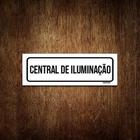 Placa De Sinalização Setor - Central De Iluminação (30X10)