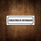 Placa De Sinalização Setor - Consultório De Enfermagem 30X10