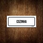 Placa De Sinalização Setor - Cozinha (30X10)