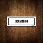 Placa De Sinalização Setor - Dormitório (30x10) - Sinalizo.com