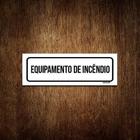 Placa De Sinalização Setor - Equipamento De Incêndio (23X9)