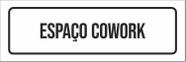 Placa De Sinalização Setor - Espaço Cowork-23X9