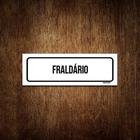 Placa De Sinalização Setor - Fraldário (30X10)