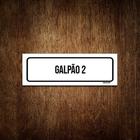 Placa De Sinalização Setor - Galpão 2-23x9