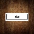 Placa De Sinalização Setor - Início (23X9)