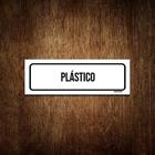 Placa De Sinalização Setor - Plástico (30X10)