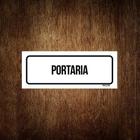 Placa De Sinalização Setor - Portaria (23X9)