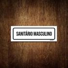 Placa De Sinalização Setor - Sanitário Masculino (23X9)