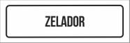 Placa De Sinalização Setor - Zelador-23X9