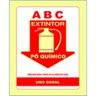 Placa de Sinalização Tamanho:20x28 Extintor ABC (Ps 1mm) - Star Color