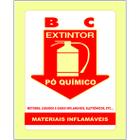 Placa de Sinalização Tamanho14x20 ExtintorInflamavel(Ps 1mm)