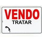 Placa de sinalizacao vendo 20x30 look