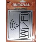 Placa de Sinalização Wi-Fi Numeral 913 - Numeral Ind