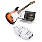 Placa de som Guitar Link - Interface de áudio para guitarra - Branco