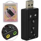 Placa De Som Usb 7.1 Canais Adaptador Audio Pc Notebook