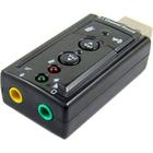Placa de Som USB (Macho)  2x P2 (Fone e Microfone) - MD9 - Preto - 7927