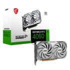 Placa de Vídeo RTX 4060 Ventus 2X White 8G OC MSI NVIDIA GeForce, 8GB GDDR6, DLSS, Ray Tracing, G-Sync