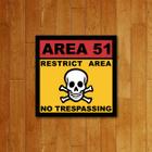 Placa Decorativa Aliens - Area 51 Alienigenas