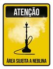 Placa Decorativa - Atenção Área Sujeita A Neblina 36X46