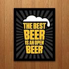 Placa Decorativa - Best Beer - A Melhor Cerveja (36X46)