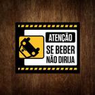 Placa Decorativa De Carro - Atenção Beber Não Dirija 36X46