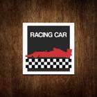 Placa Decorativa De Carro - Racing Car Carro Corrida 27X27