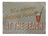 Placa Decorativa De Ferro Hd0263 Btc - At The Beach 35x26