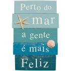 Placa Decorativa Em Mdf - Perto Do Mar 22 X 33Cm