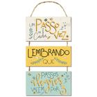 Placa Decorativa Em Mdf - Um Passo De Cada Vez... - 20X44Cm