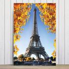 Placa Decorativa Foto Paris Torre Eiffel e Flores MDF 20x30