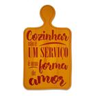 Placa Decorativa Frase Restaurante Cozinha Recorte 35x22 Cm