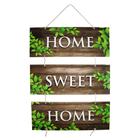 Placa Decorativa Frases Home Sweet Home Mdf Corda 70x40 Cm