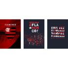 Placa Decorativa Futebol Time Do Flamengo Em 3 Mdf 21 X 29