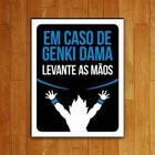 Placa Decorativa - Genki Dama Levante As Mãos (27X35)