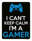 Placa Decorativa - I Can'T Keep Calm Gamer Ps 27X35