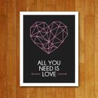 Placa Decorativa - I Love You