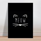 Placa decorativa infantil desenho gato pb - Wallkids - Placa Decorativa -  Magazine Luiza