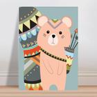 Placa decorativa infantil desenho panda tribal - Wallkids - Placa