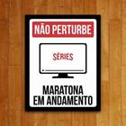 Placa Decorativa - Maratona Em Andamento 36X46