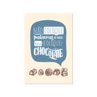 Placa Decorativa MDF Chocolate Frase Boca 20x30cm