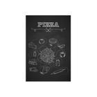 Placa Decorativa MDF Ingredientes Pizza 30x40cm