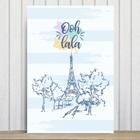 Placa Decorativa Paris França Oolala MDF 30x40