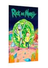 Placa decorativa - rick and morty