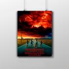 Placa Decorativa Stranger Things Série Arte Wallpaper