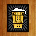 Placa Decorativa - The Best Beer - A Melhor Cerveja