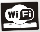Placa Decorativa Wifi Em Pvc 2mm - Modelo 4