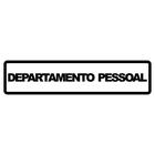 Placa Departamento Pessoal 30 x 6,5 Cm PS212 Encartale