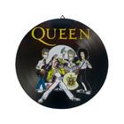 Placa Disco de Vinil Decorativo em Madeira Star - Banda Queen - Retrofenna Decor