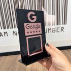 Placa Display de QrCode para Avaliação Google de balcão de Acrílico